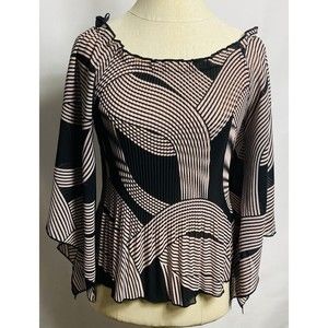 Elegant Black and Pink Women's Blouse